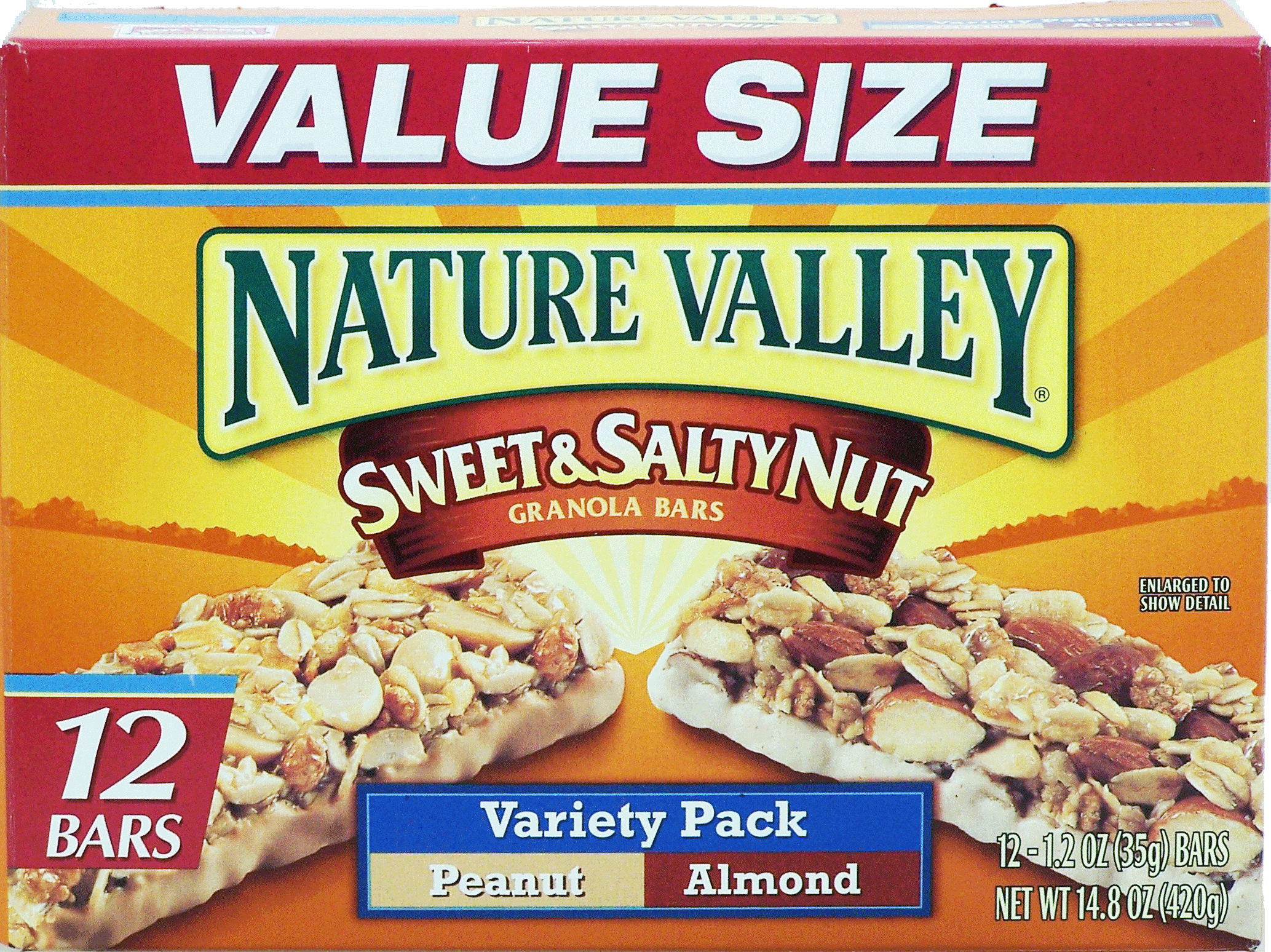 Nature Valley Sweet & Salty Nut variety pack granola bars, peanut & almond, value size, 12-count Full-Size Picture